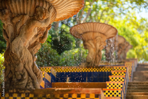 Photography Museum of Catalonia fountains are situated below the Museum, on the Montjuic hill