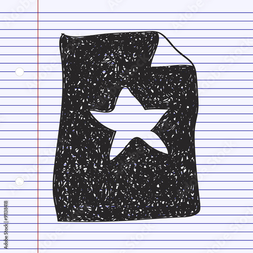 Simple doodle of a favourites list