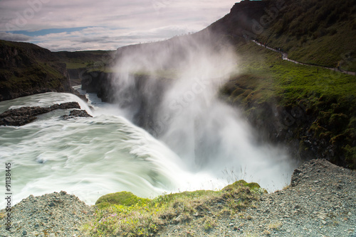 Gullfoss Waterfall  Iceland