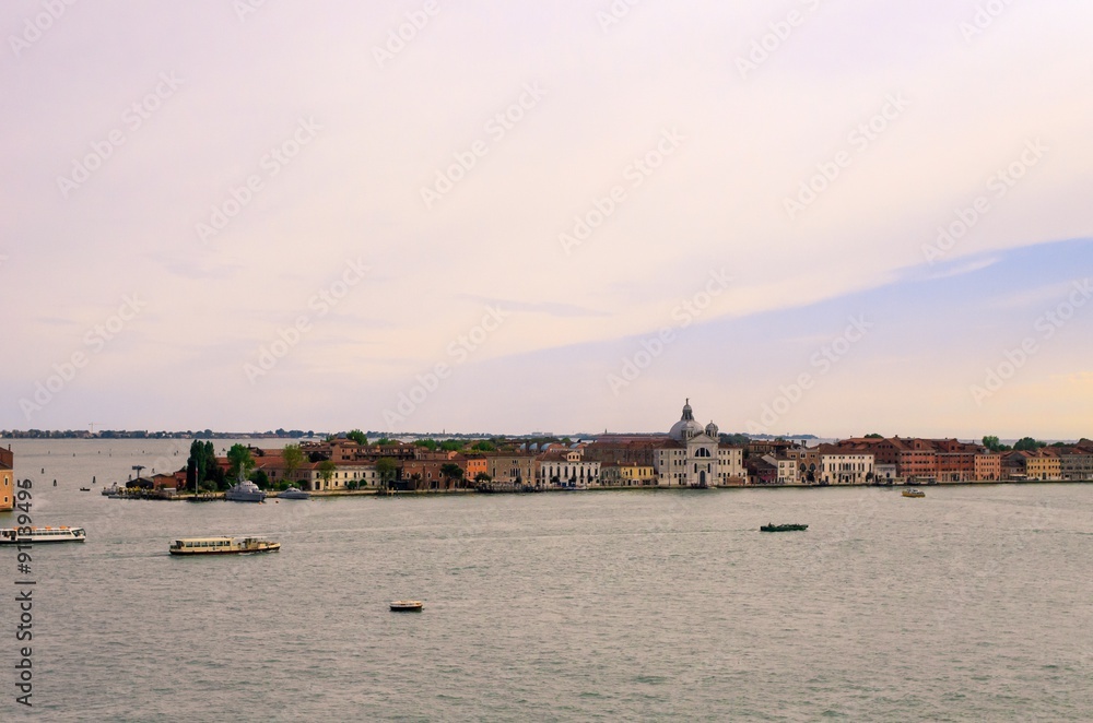 Giudecca island view from Palazzo Ducale, Venice