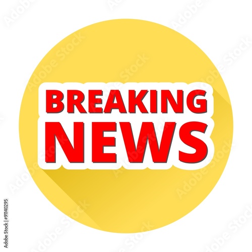 Breaking News with shadow