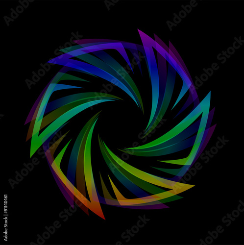 Abstract futuristic design element