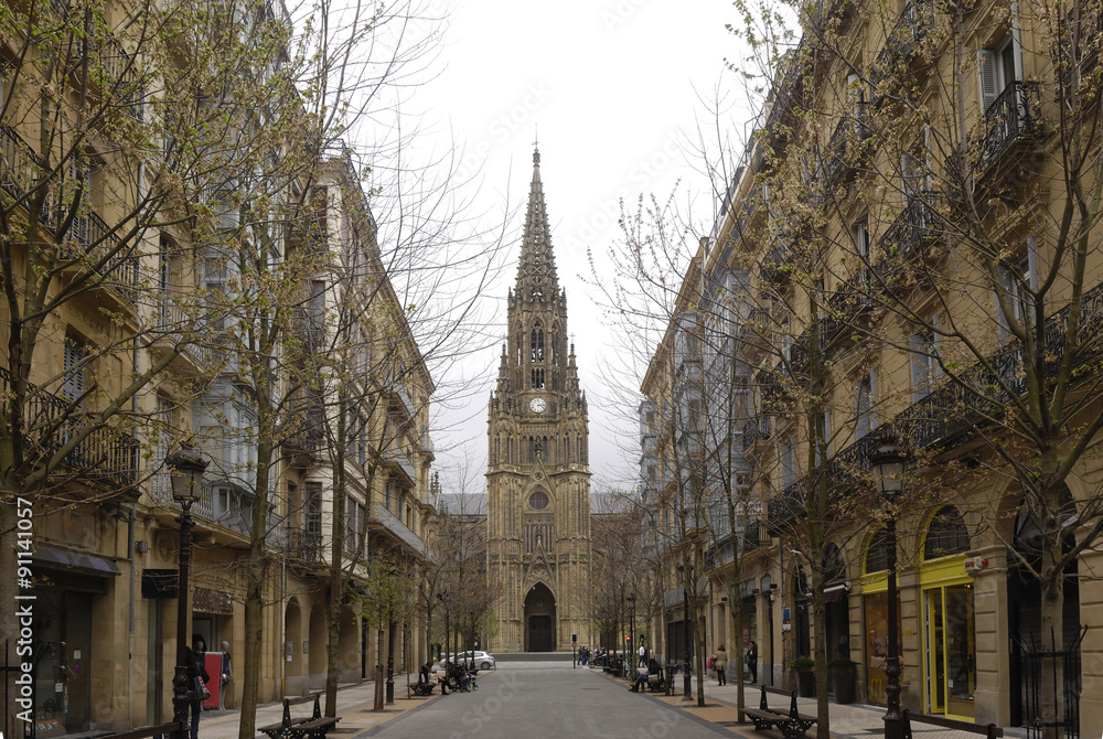 Obraz premium Cathedral del Buen Pastor, San Sebastian, Basque Country
