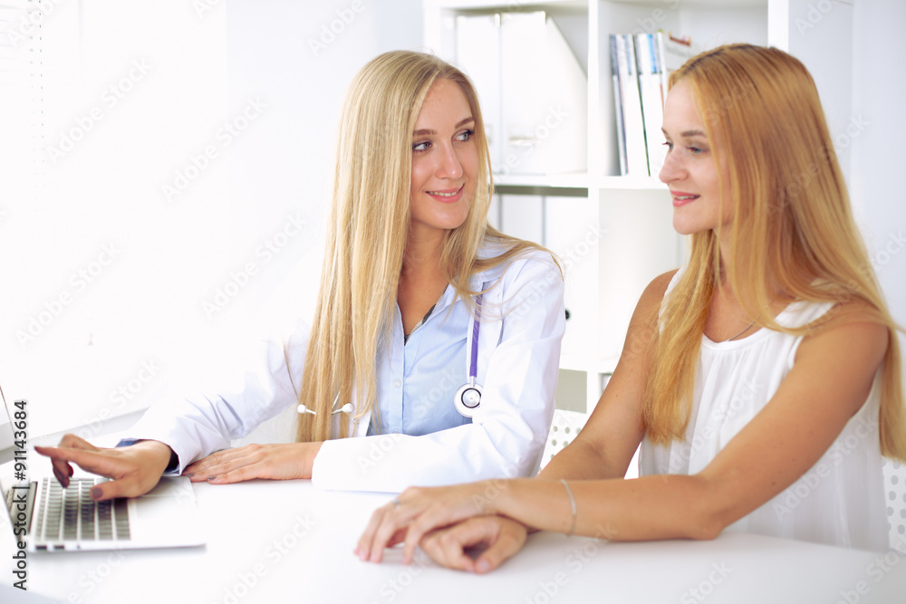 Doctor with patient in hospital Doctor with patient in hospital