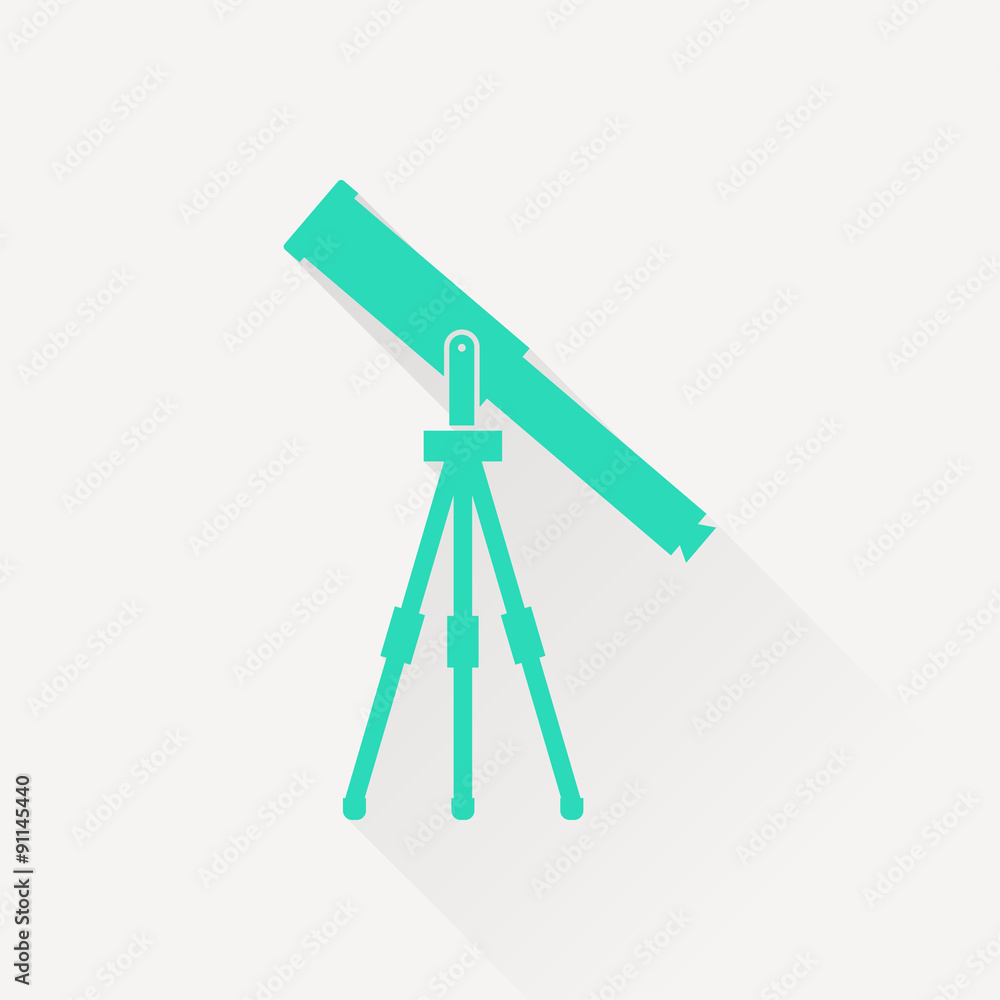 Telescope web icon, vector illustration Telescope web icon, vector illustration