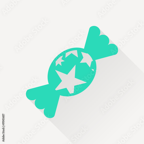 Candy with stars icon