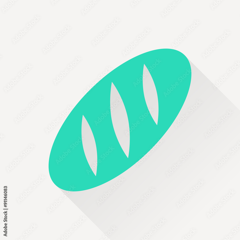 Vector loaf icon. Food icon. Eps10 Vector loaf icon. Food icon. Eps10