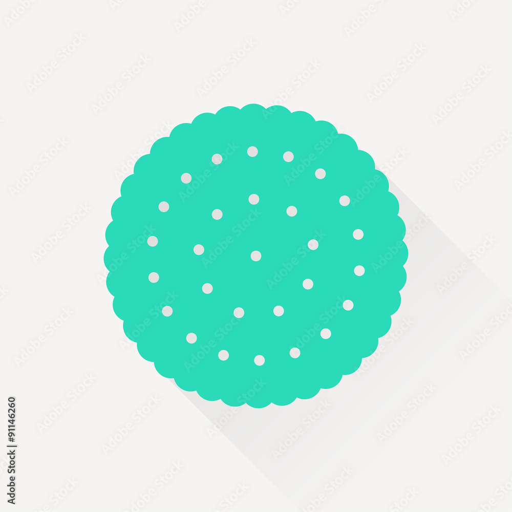 Vector biscuit icon. Food icon. Eps10 Vector biscuit icon. Food icon. Eps10
