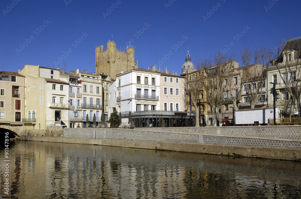 Canal de la Robine in Narbonne, Languedoc-Roussillon