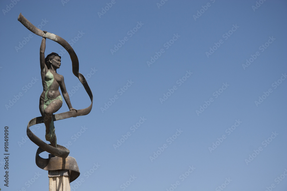 Spectacular iconic statue of the city of Villahermosa, Villahermosa, Tabasco, Mexico.