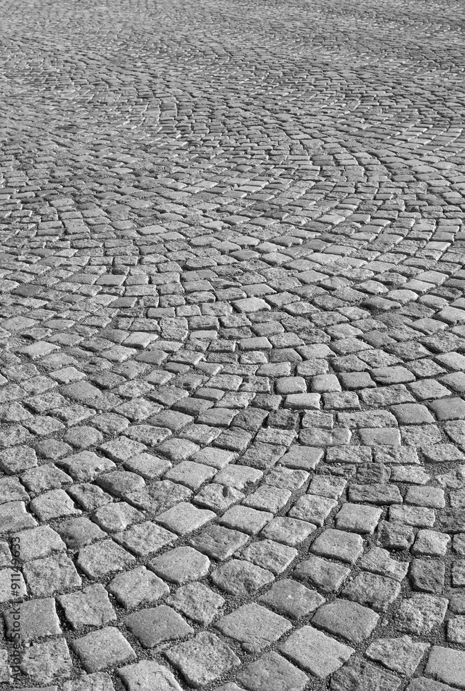 Granite pavers of a city plaza
