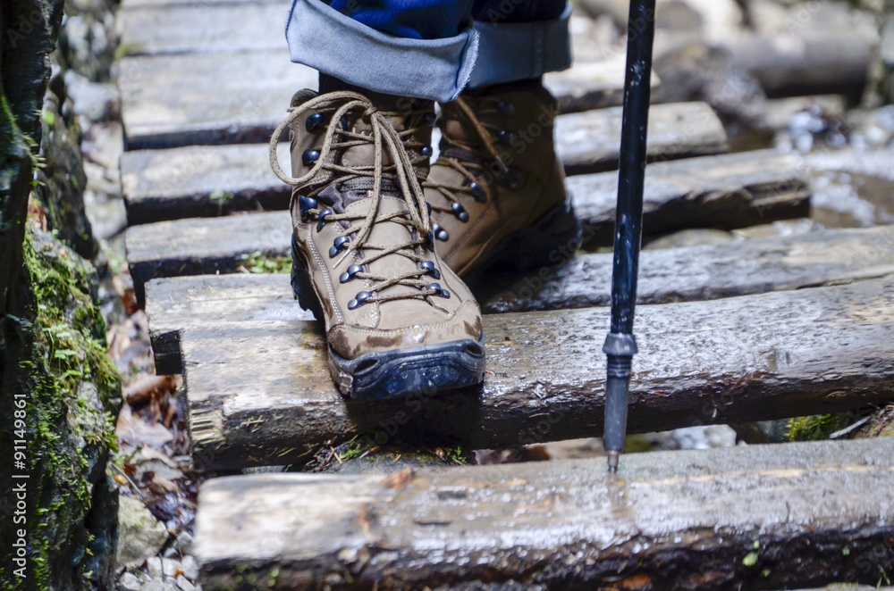 Obraz premium trekking shoes - hiking boots