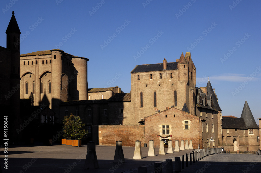 Cathedral and Castle, Albi, Tarn, Midi-Pyrenees,France