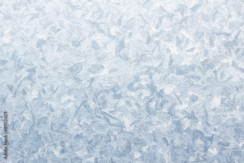 ice pattern on frozen window christmas background