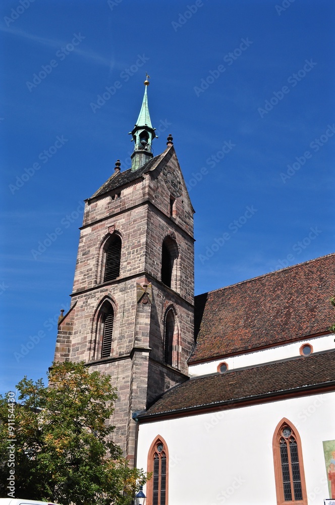 Martinskirche in der Altstadt von Basel, Schweiz