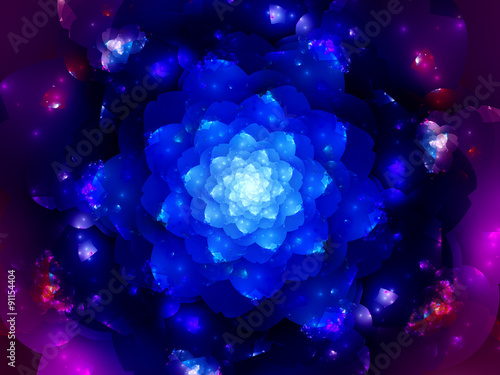 Colorful space mandala