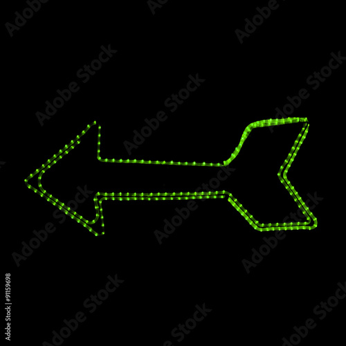 Photography Las Vegas lights arrow