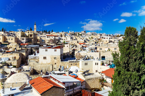 Roofs of Old City with Holy Sepulcher Church Dome, Jerusalem © Rostislav Ageev