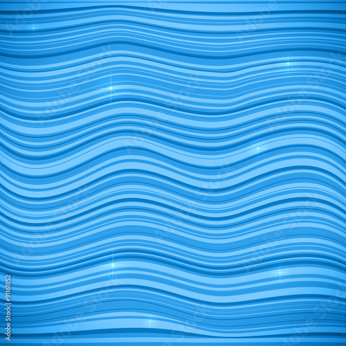 Blue waves vector sea background