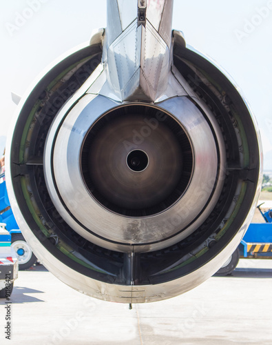 airplane engine exhaust photo