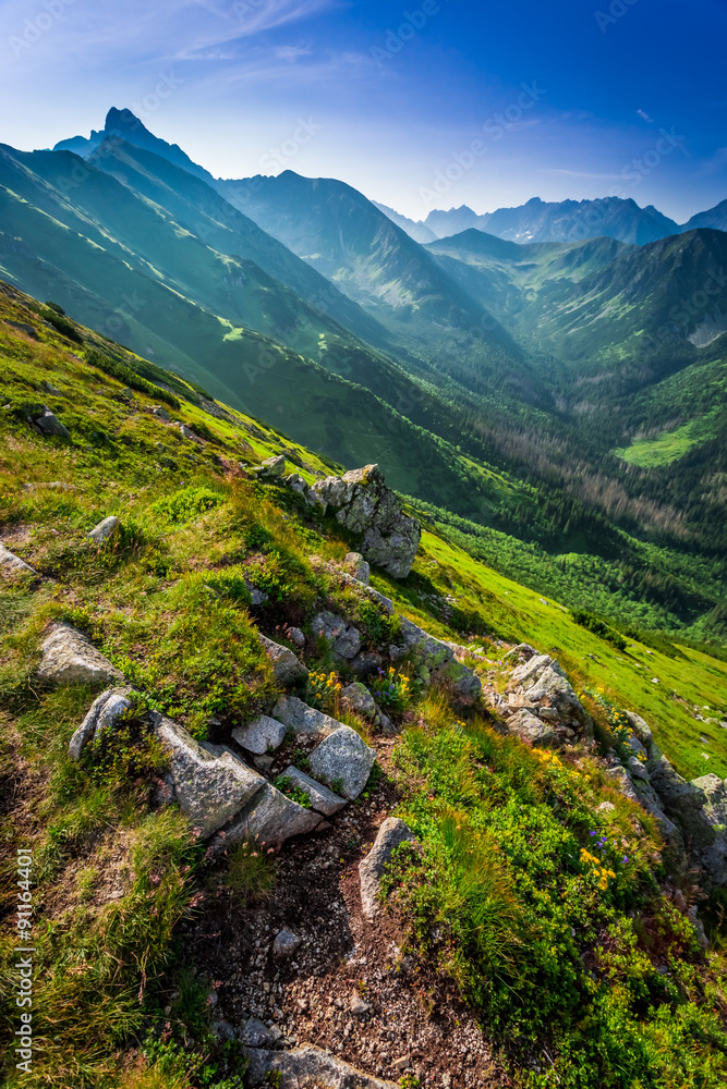 Dawn in the Tatra Mountains in summer
