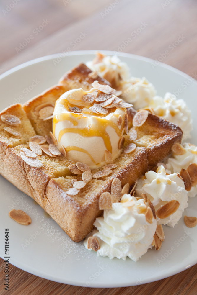 Ice Cream Bread Sweet, delicious Ice Cream Bread Sweet, delicious