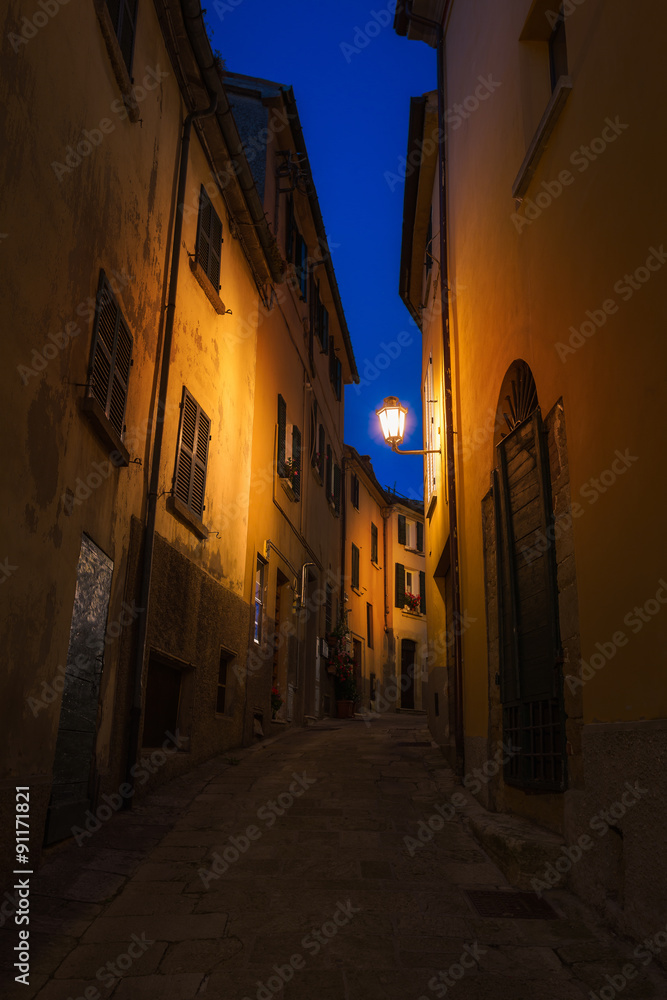 Evening streets of San Marino