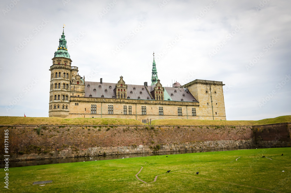 Obraz premium Helsingor castle - backyard view