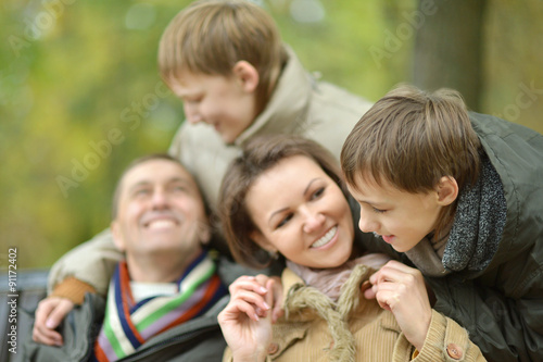 Portrait of happy family 