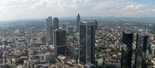 Skyline of Frankfurt in Germany