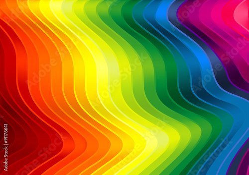 Rainbow Striped Texture - Background Illustration  Vector