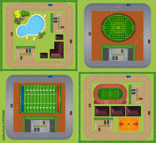 Sport fields and courts