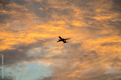 Plane Ascending at Dawn © dbvirago