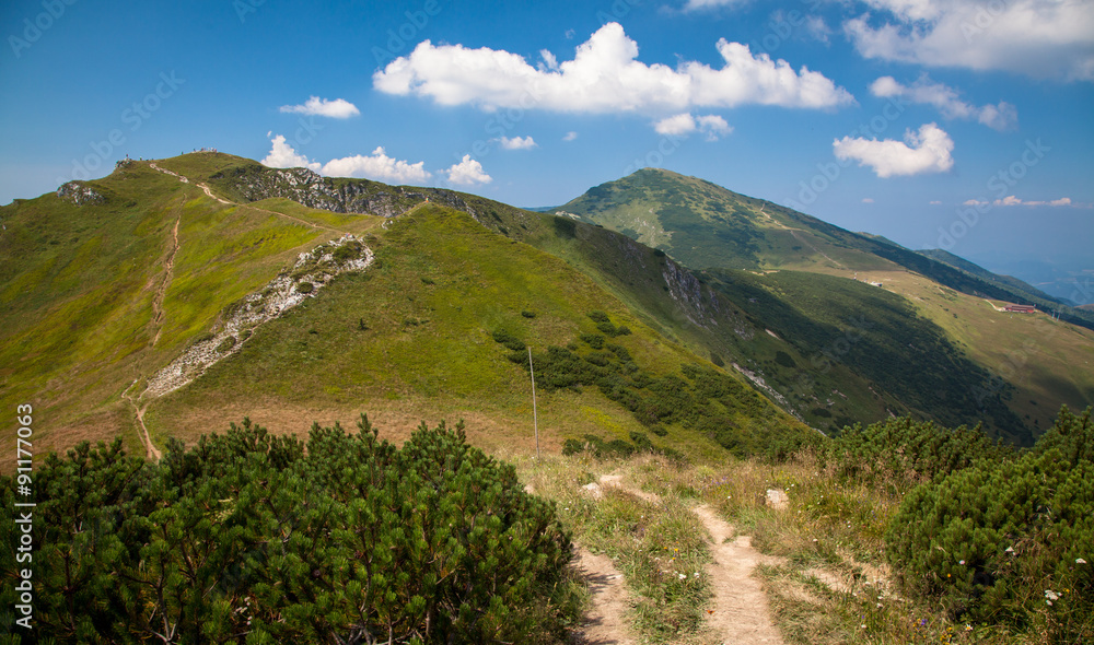 Mountain range Mala Fatra in Slovakia