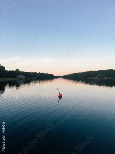 Calm evening in the Finnish archipelago photo