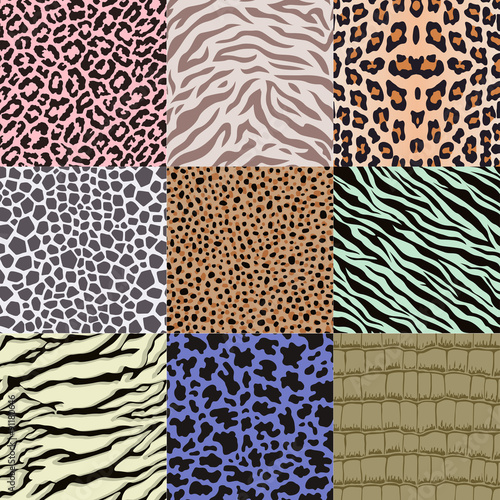 repeated wildlife animal skin pattern