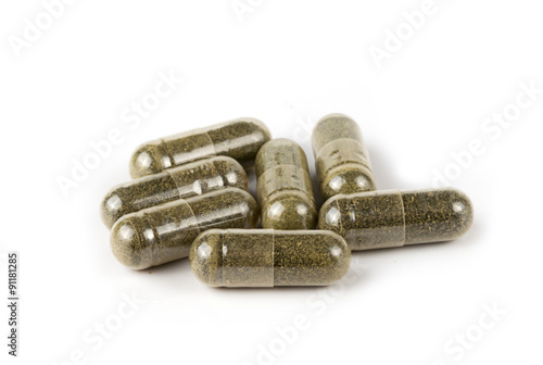 Wallpaper Mural capsule pills on white background Torontodigital.ca