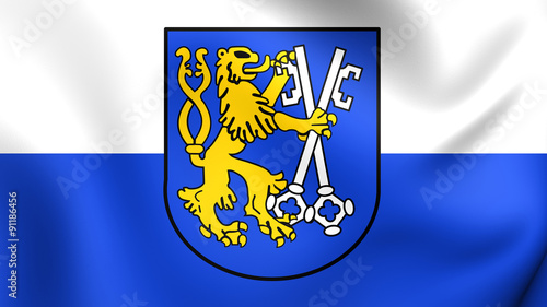 Flag of Legnica, Poland. photo