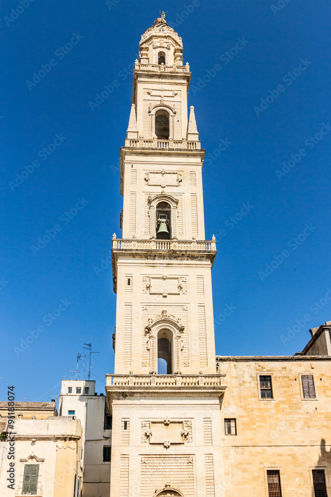 cathedral's belfry of Lecce
