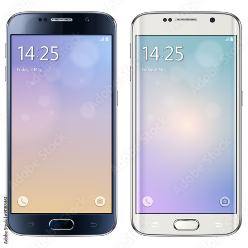 Smartphone, mobile phone isolated