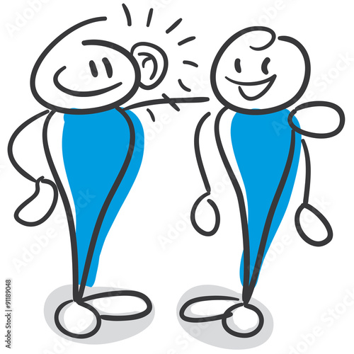 Stickfigure Figure Series Blue