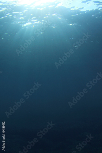 Natural underwater ocean background photo