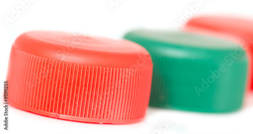 caps from plastic bottles