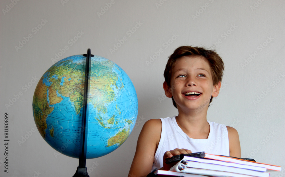 Fototapeta premium school boy