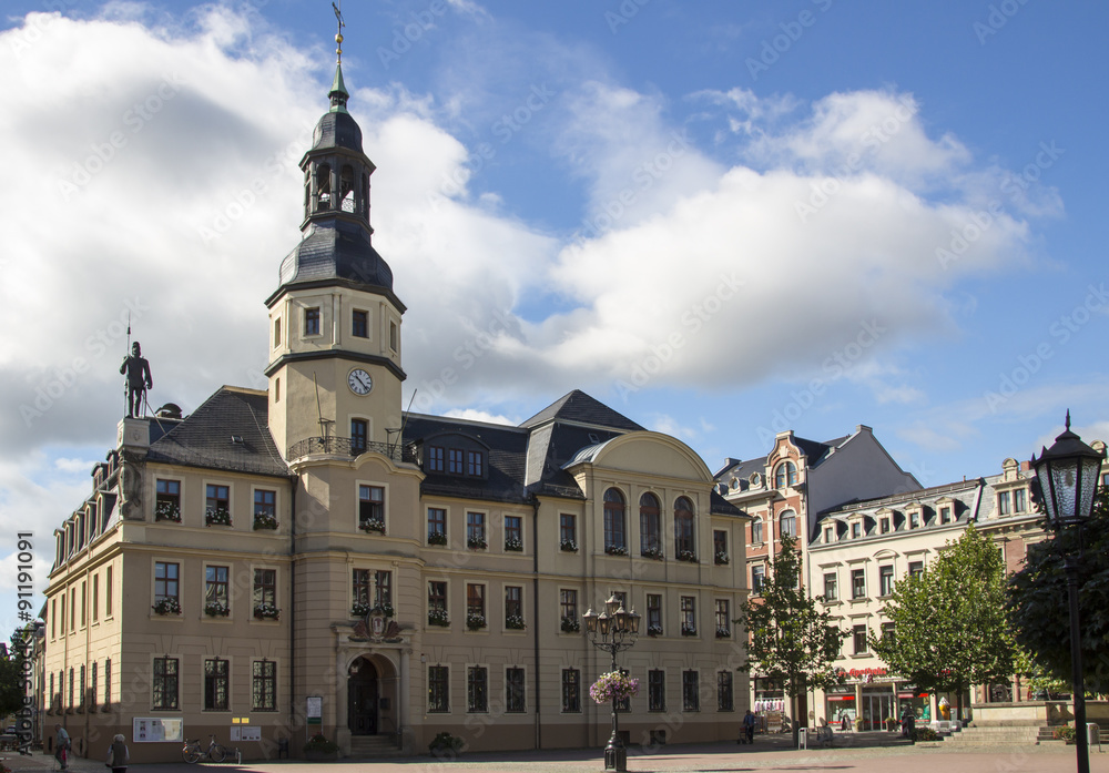 Town hall of Crimmitschau, Germany, 2015