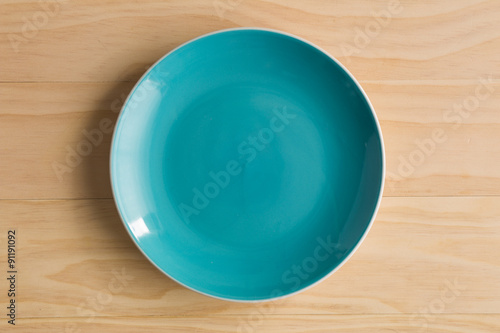 blue plate