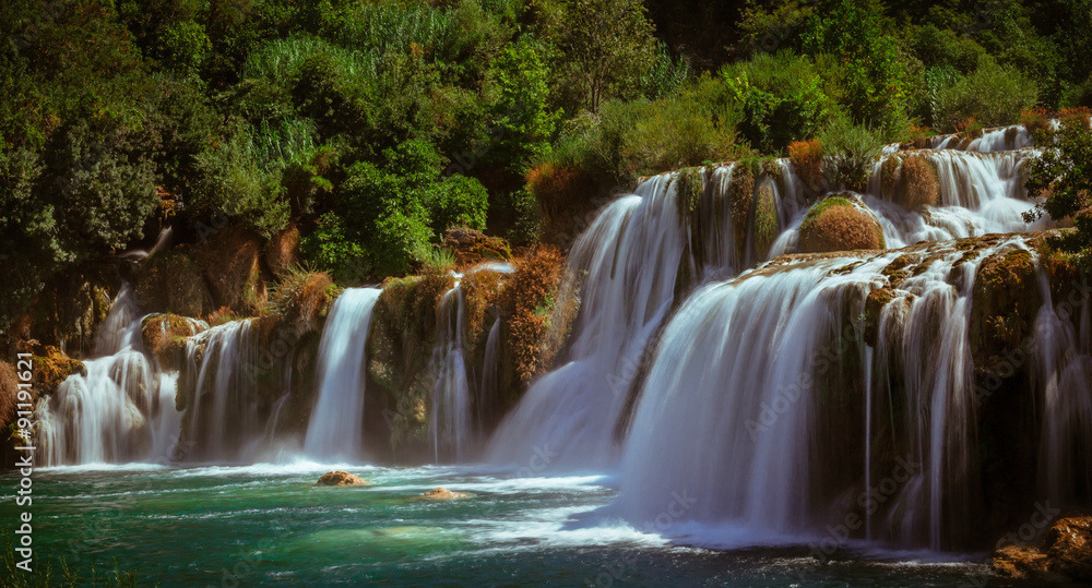 Fototapeta premium Waterfalls on RIver