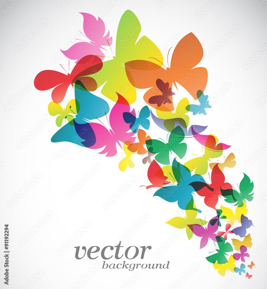 Butterfly design on white background - Vector Illustration Butterfly design on white background - Vector Illustration