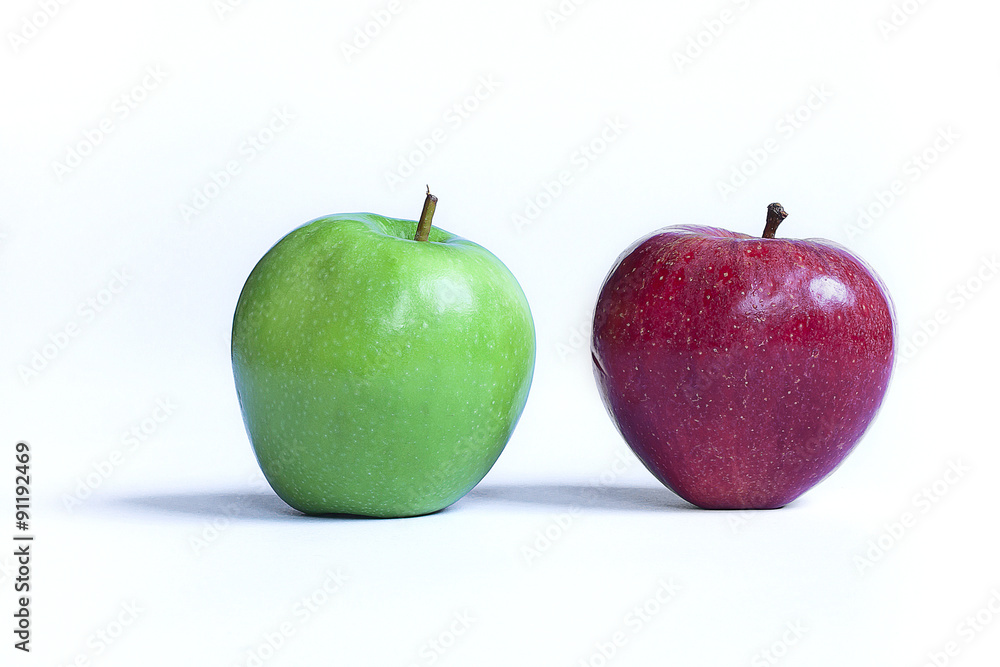 Mela rossa e verde green and red apple Mela rossa e verde green and red apple