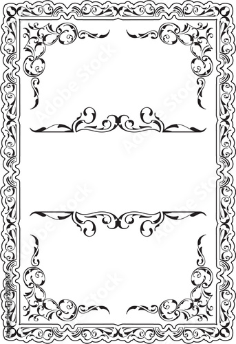Swirl nice art ornane border